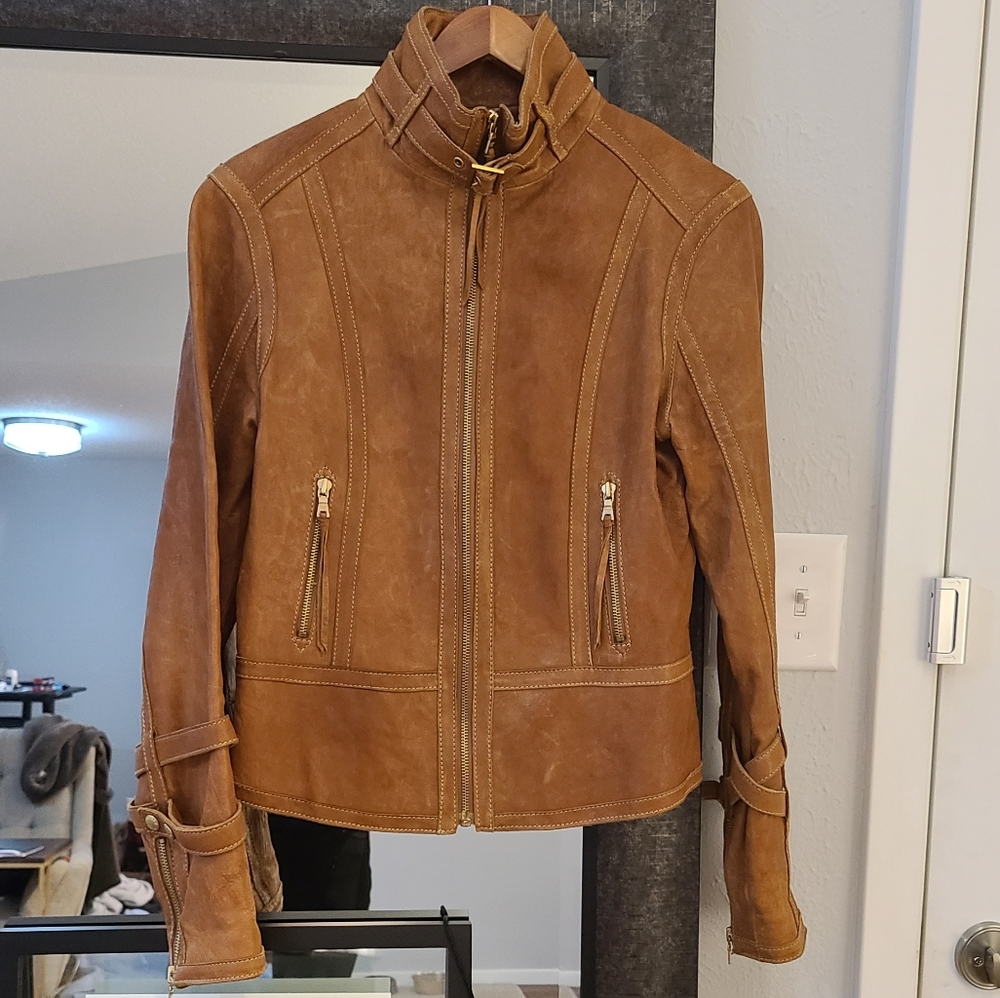 Andrew Marc Leather Jacket - Picture 11 of 14